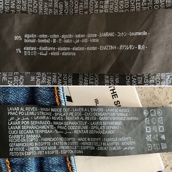 Zara Jeans Blue The Skinny Jeans In Island Blue Slim Fit Mid Rise Distressed 2 - Picture 9 of 10